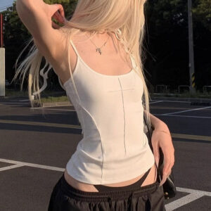 Angel Wing Solid Casual Cami Top