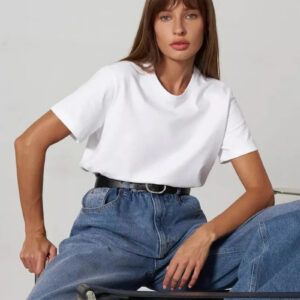 Minimalist Casual Solid Crew Neck T-shirt